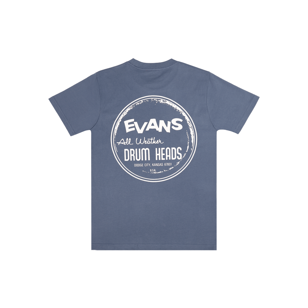 evans-g1-t-shirt-heritage-poche-logo-r-tro-batteur image 3