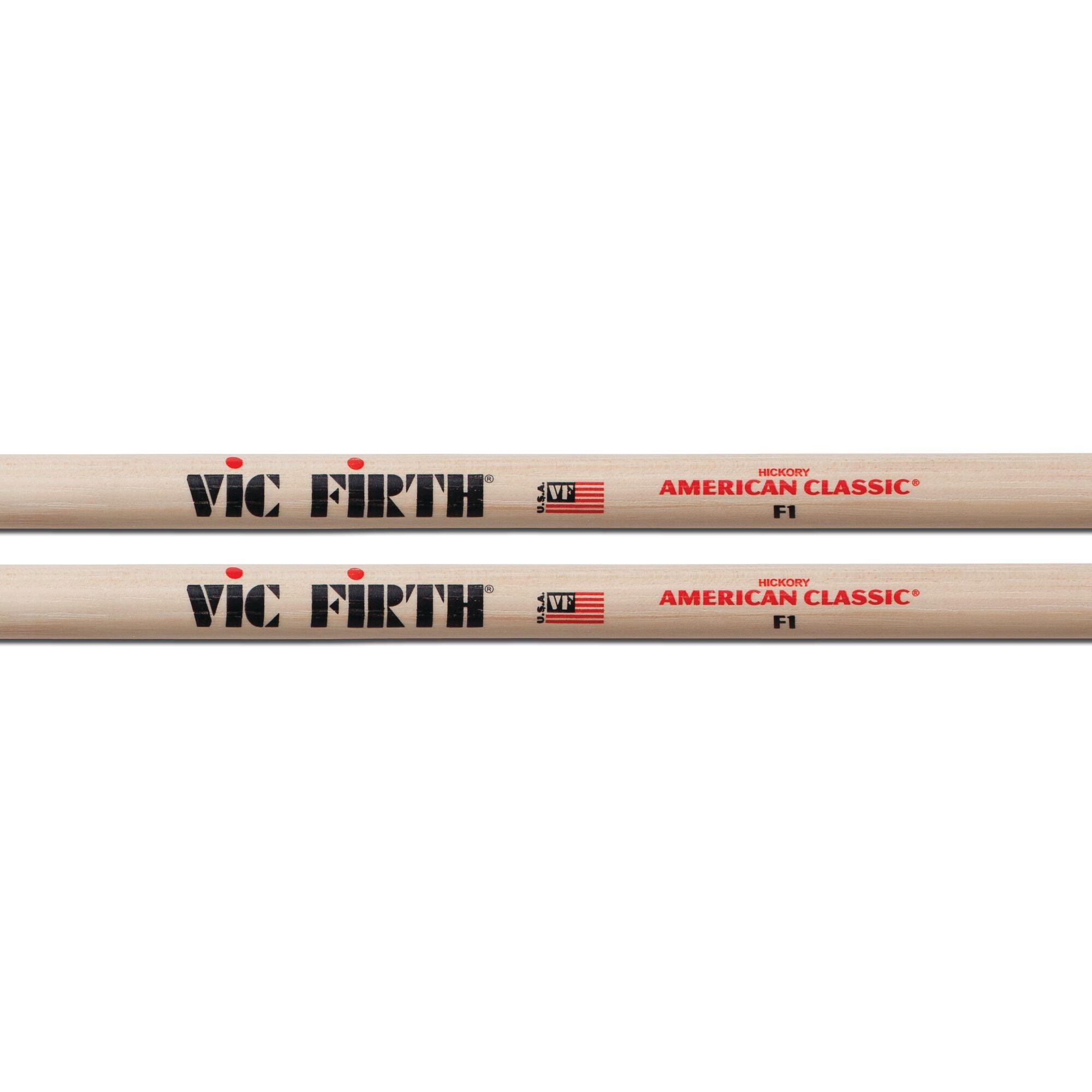 vic-firth-american-classic-f1-baguettes-de-batterie-olive-ronde image 2