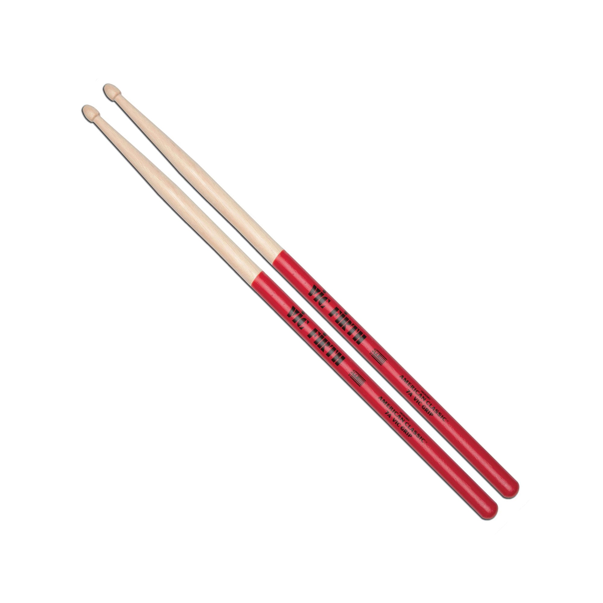 vic-firth-american-classic-7a-vic-grip-baguettes-de-batterie image 1