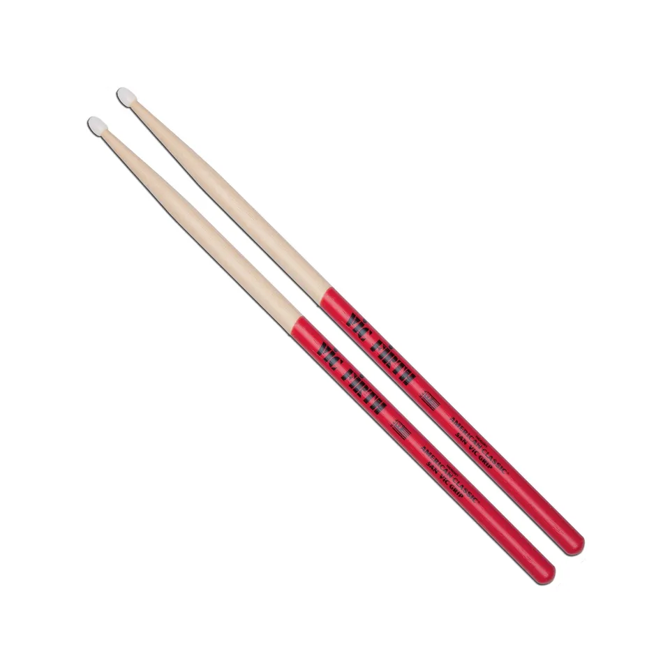 vic-firth-american-classic-5an-vic-grip-baguettes-batterie-nylon image 1