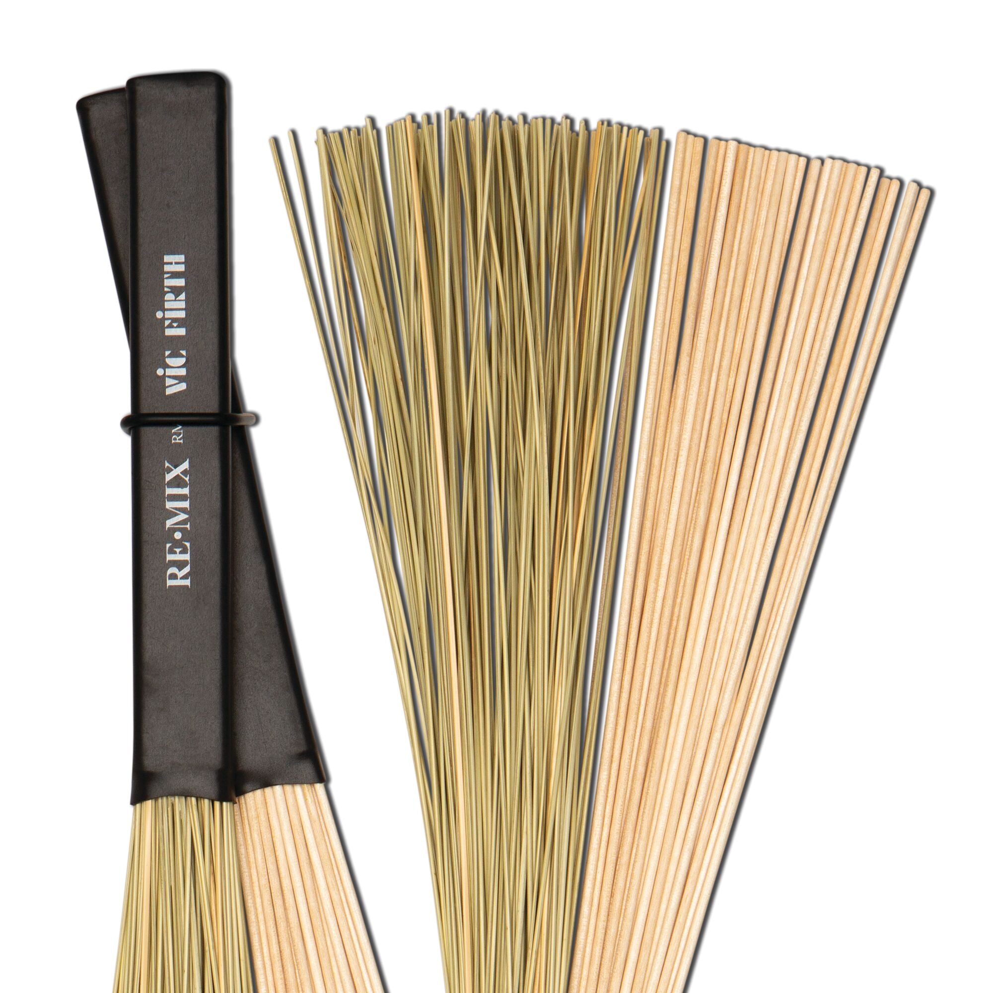 vic-firth-re-mix-balais-batterie-herbe-et-bouleau-lot-2-paires image 4