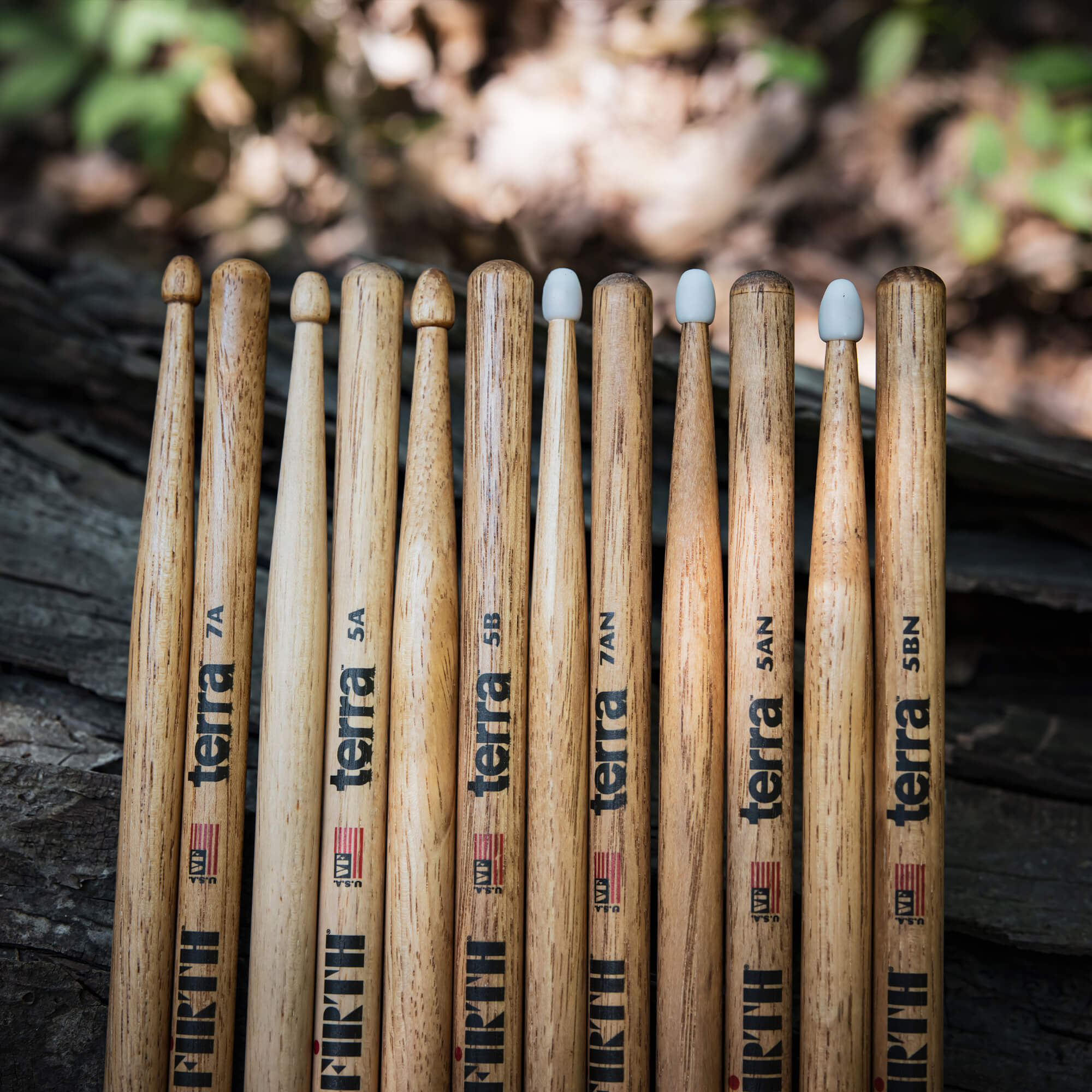 vic-firth-terra-5btn-baguettes-batterie-hickory-lot-4 image 7