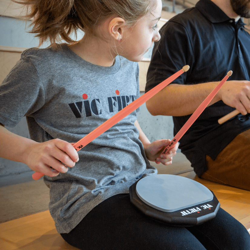 vic-firth-american-classic-kidsticks-baguettes-enfant-roses image 5