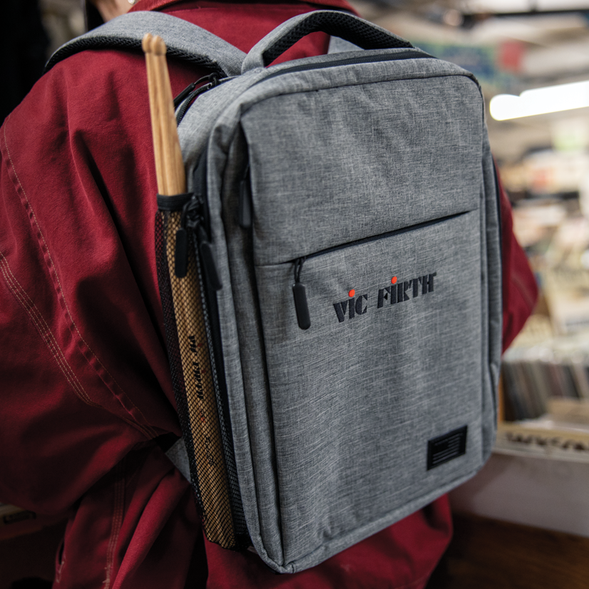 vic-firth-american-classic-gray-sac-dos-gris-voyage-baguettes image 6