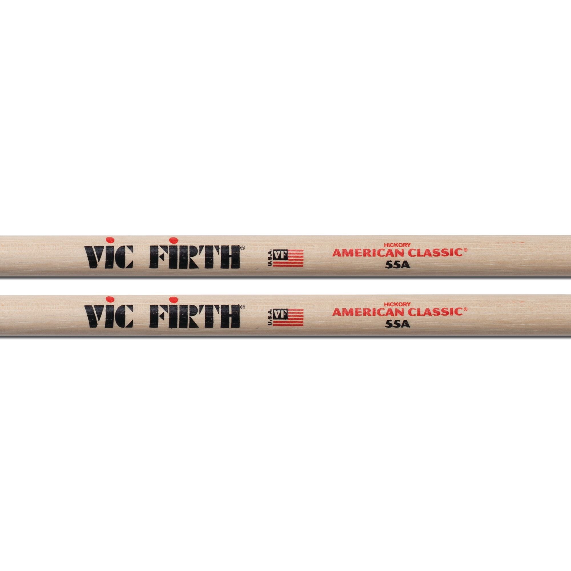 vic-firth-american-classic-55a-baguettes-batterie-hickory image 2
