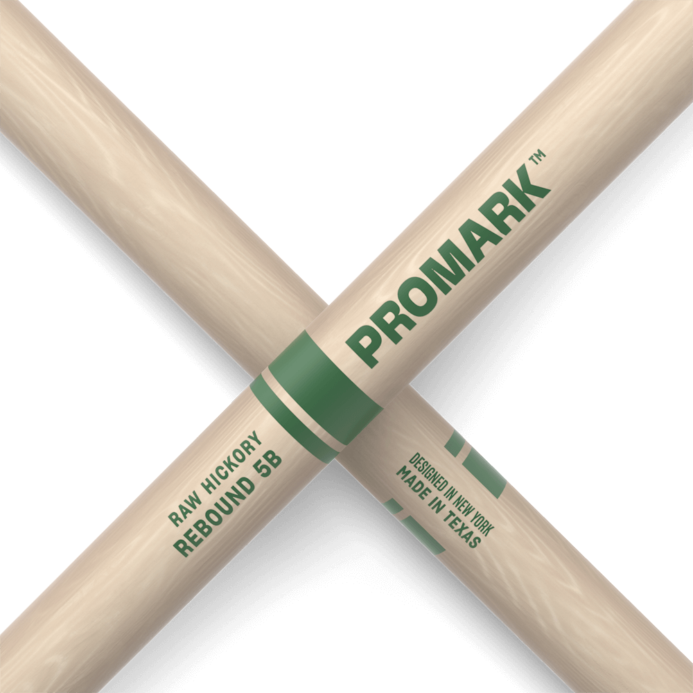 promark-rebound-5b-raw-baguettes-batterie-hickory-pointe-bois image 5