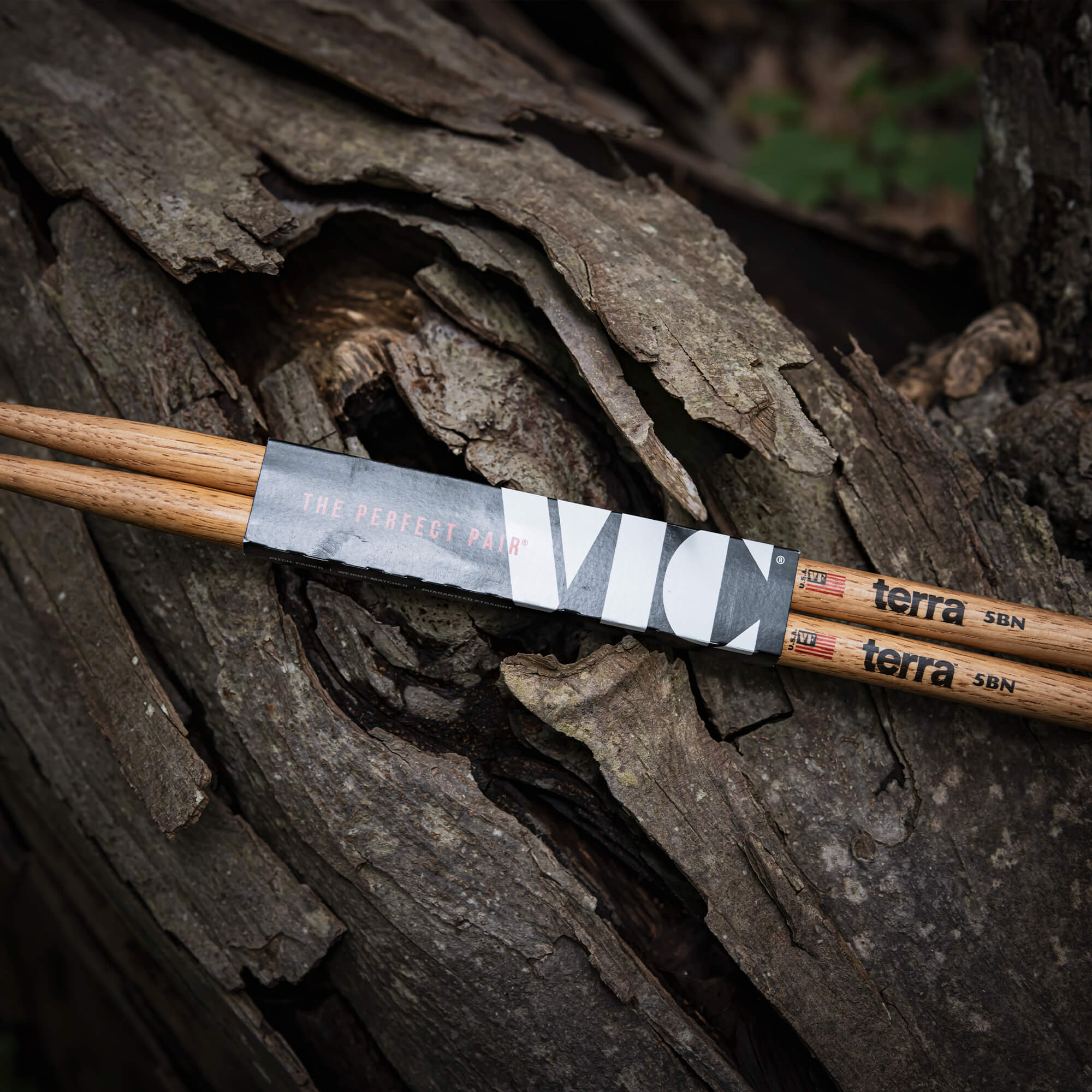 vic-firth-terra-5btn-baguettes-batterie-hickory-lot-4 image 5