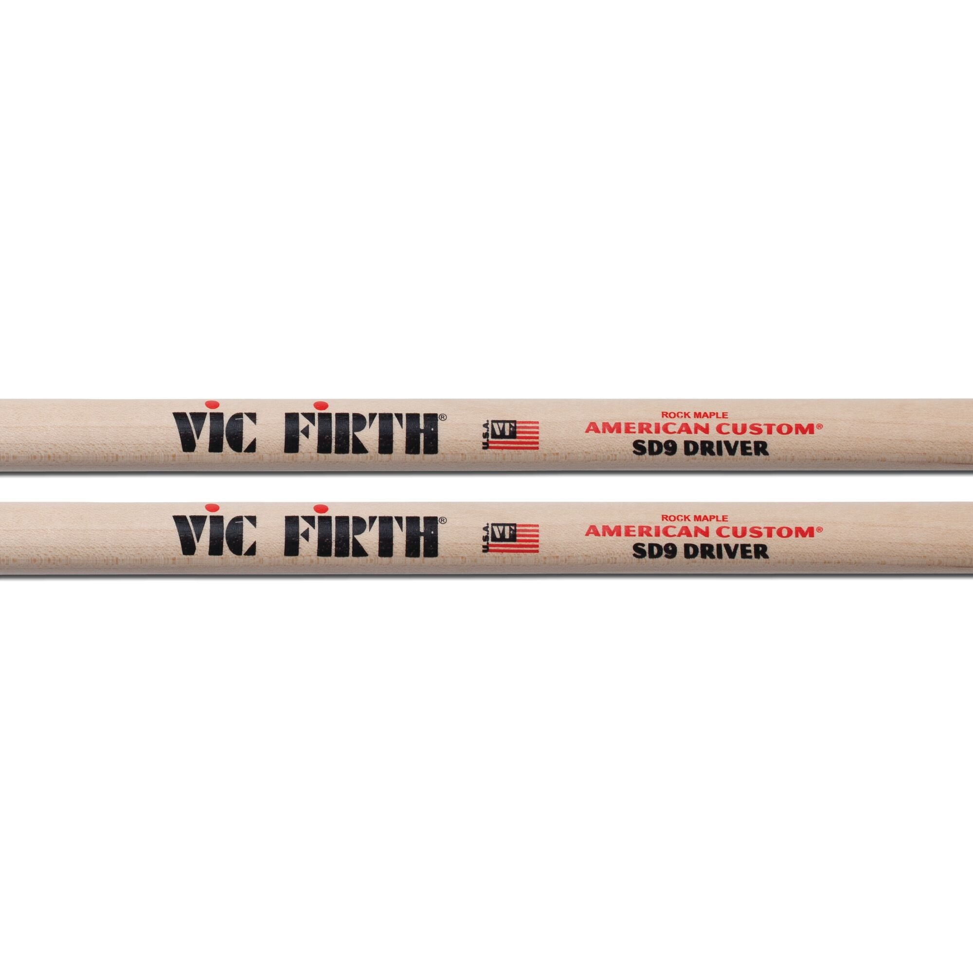 vic-firth-american-custom-sd9-driver-baguettes-rable-jazz image 2