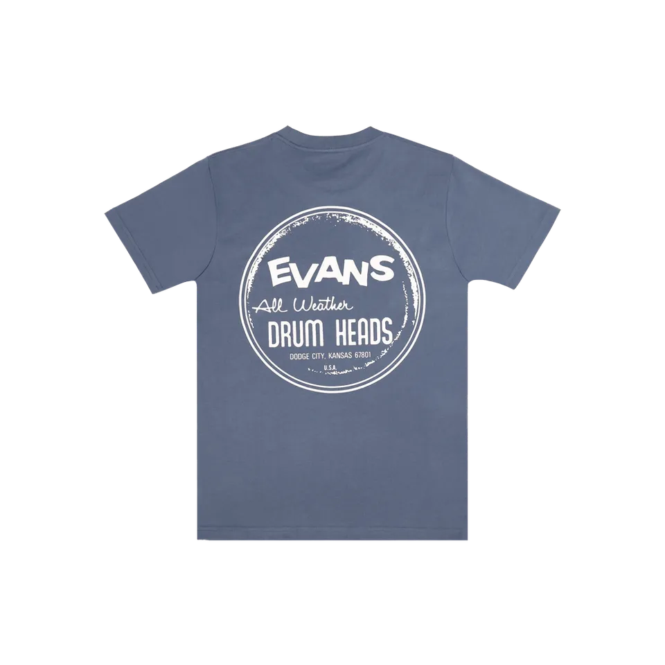evans-g1-t-shirt-heritage-poche-logo-r-tro-batteur image 1