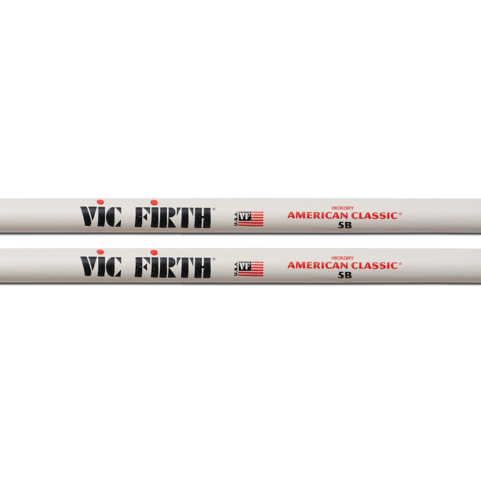 vic-firth-american-classic-5b-white-baguettes-batterie-bois image 2