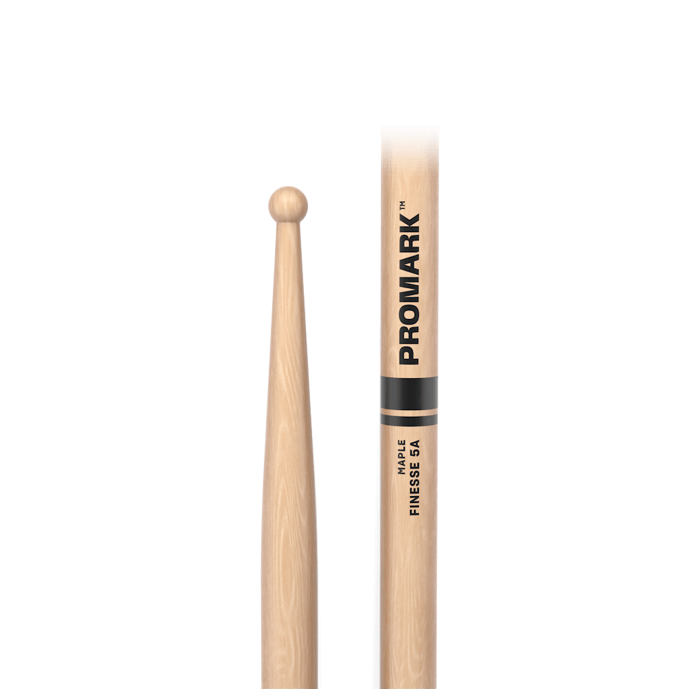 promark-finesse-5a-baguettes-batterie-rable-olive-ronde image 2