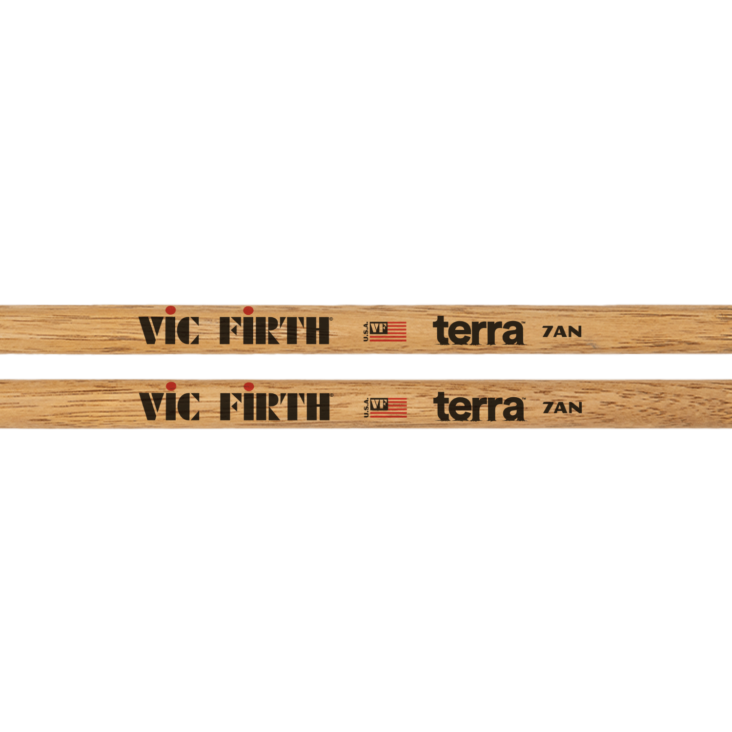 vic-firth-terra-7atn-baguettes-batterie-hickory-nylon image 2