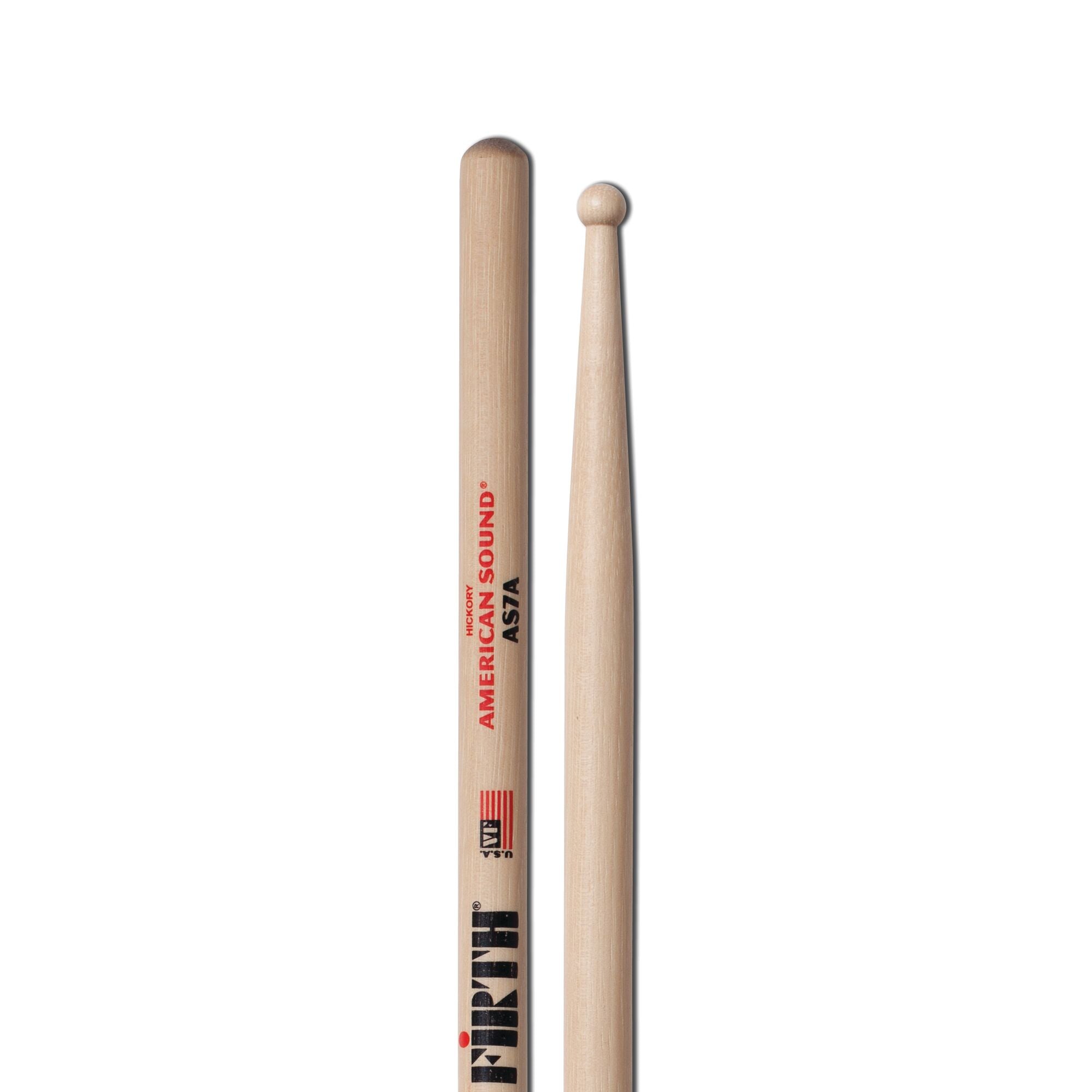 vic-firth-american-sound-7a-baguettes-batterie-pointe-ronde image 4