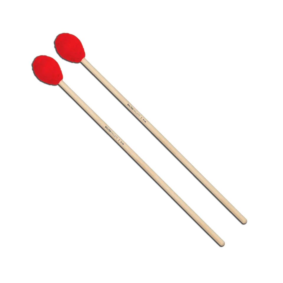 balter-ensemble-b14-mailloches-marimba-fil-rouge-bouleau image 1