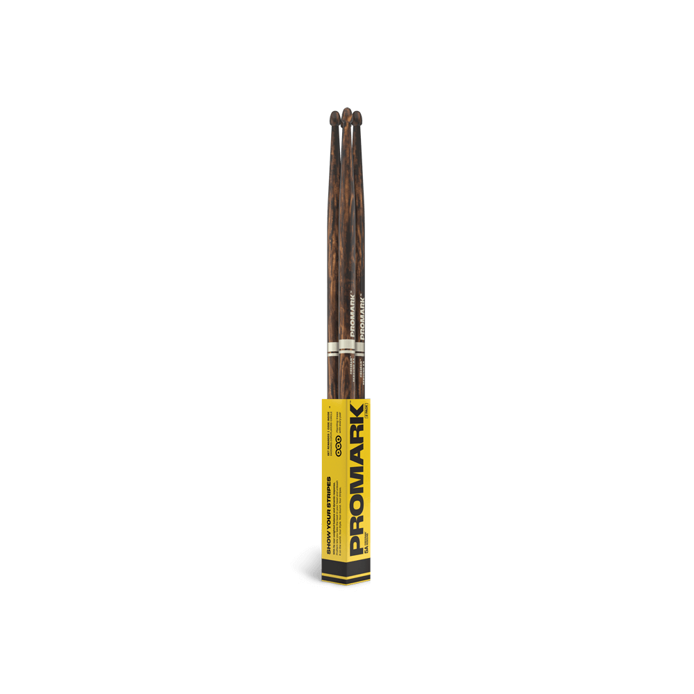 promark-firegrain-rebound-5a-baguettes-batterie-hickory-bois image 2