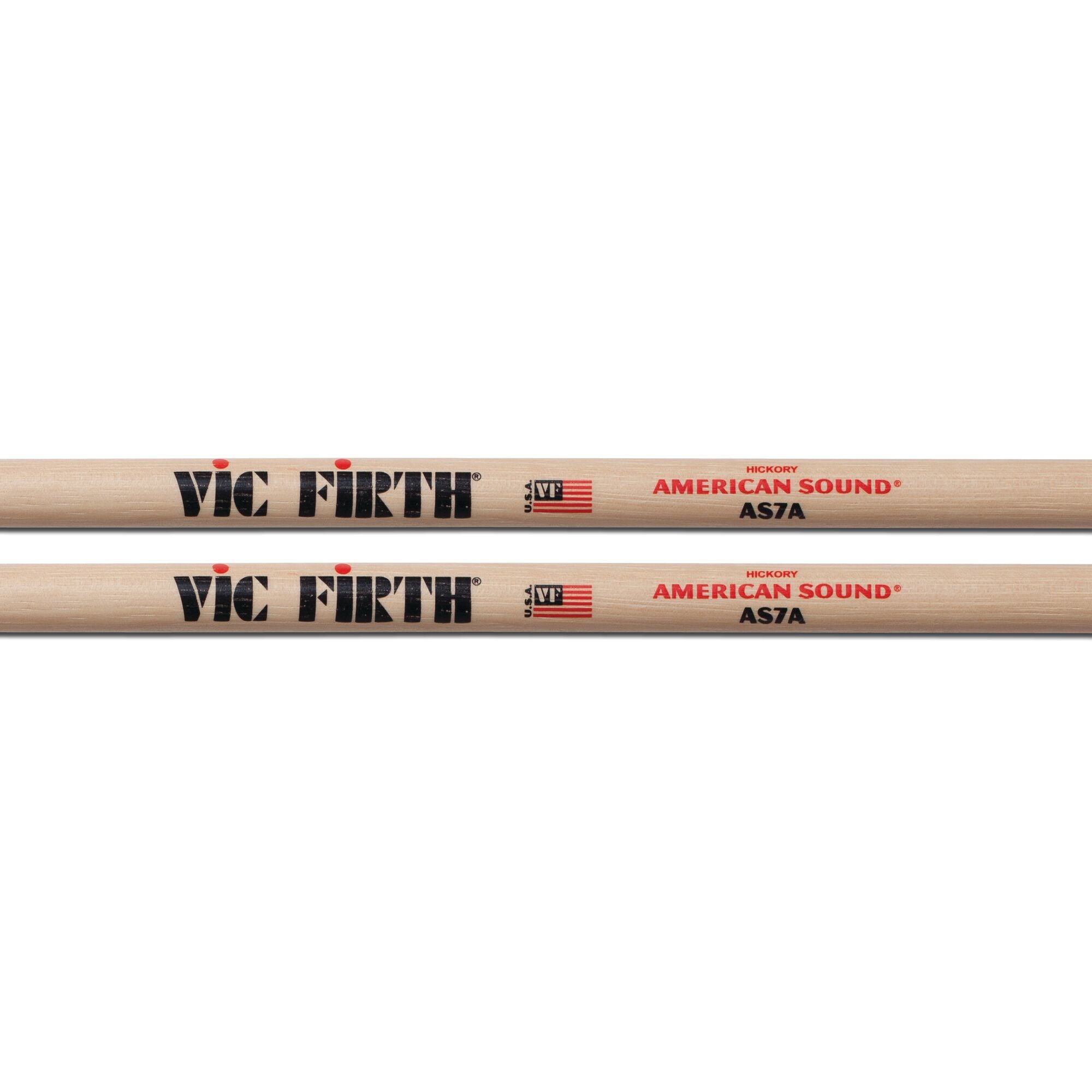 vic-firth-american-sound-7a-baguettes-batterie-pointe-ronde image 2