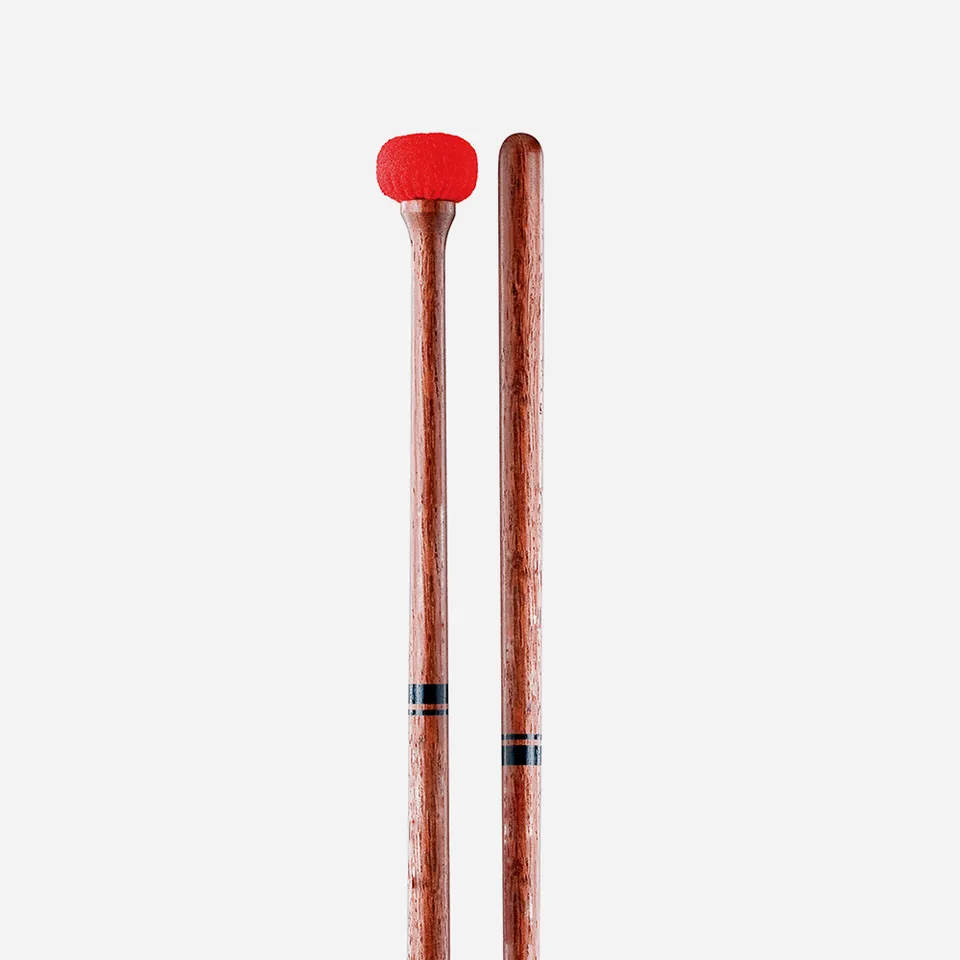promark-performer-jh2-mailloches-timbales-feutre-dur-rouge image 1