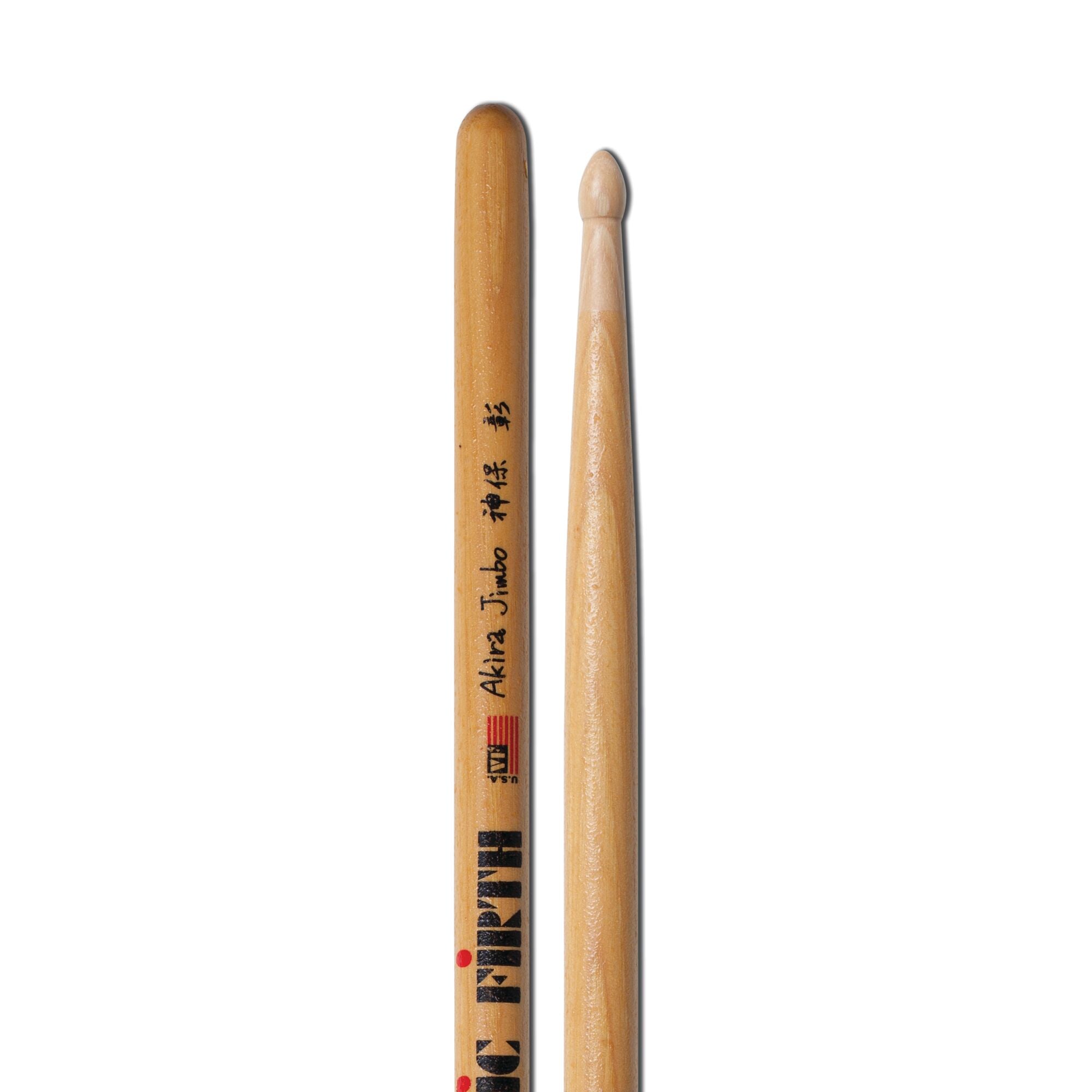 vic-firth-signature-akira-jimbo-baguettes-batterie-olive-goutte image 4