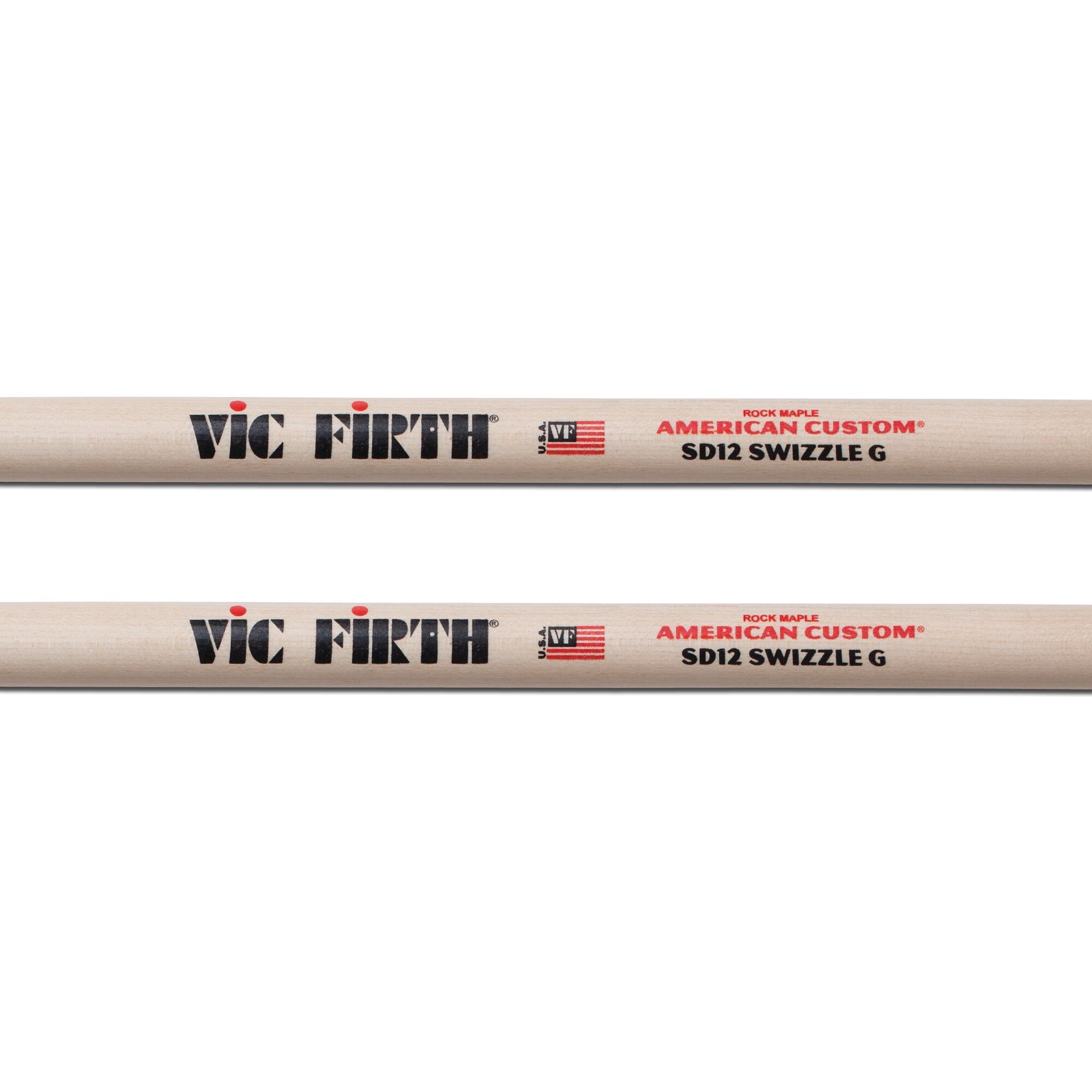 vic-firth-american-custom-sd12-baguettes-batterie-feutre image 2