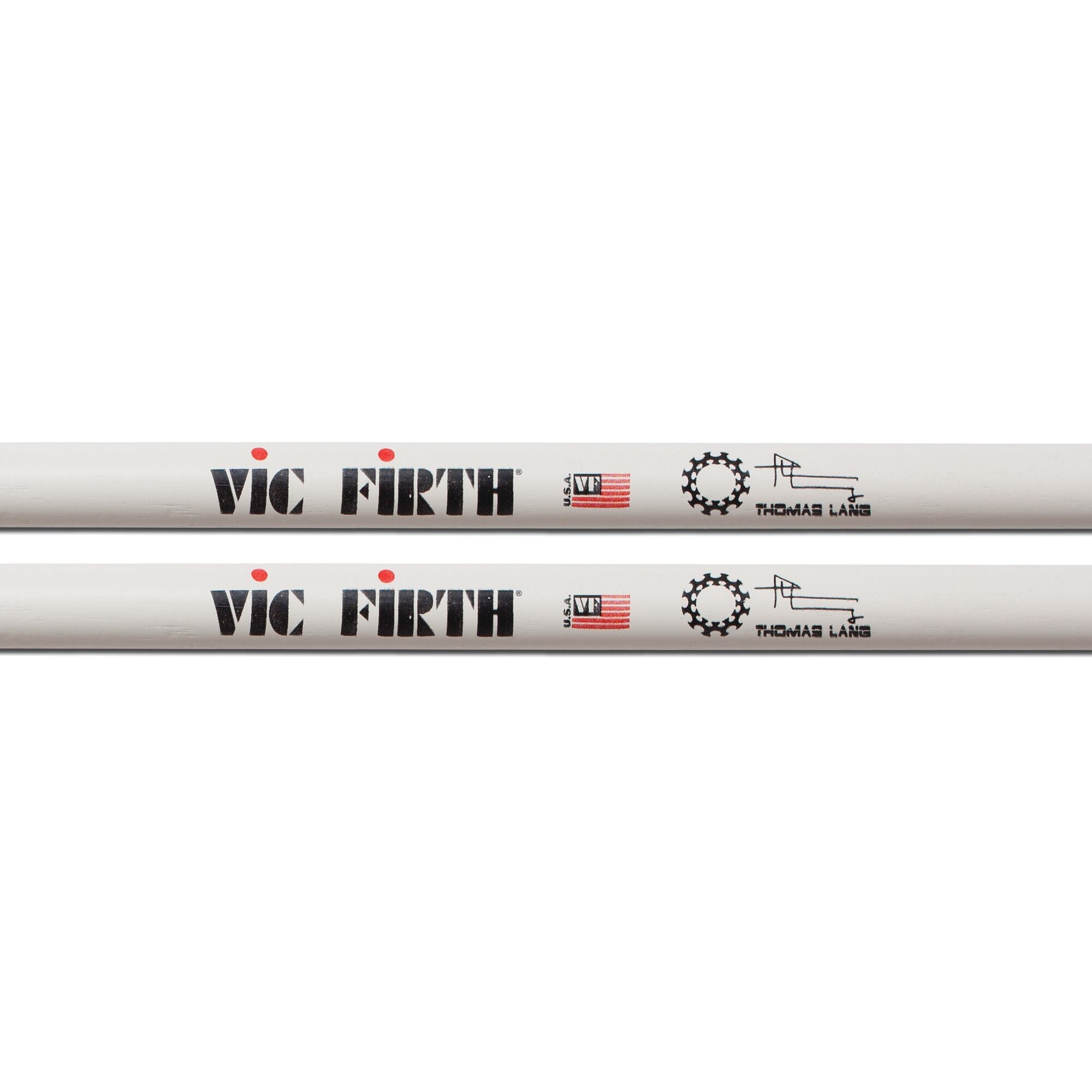 vic-firth-signature-thomas-lang-baguettes-batterie-olive-bois image 2