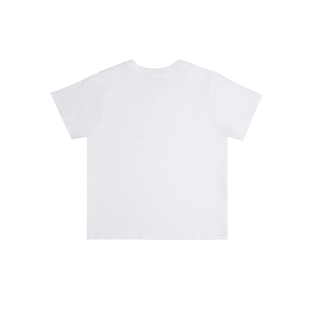 evans-g1-t-shirt-femme-cropped-blanc-coton-logo-vintage image 6