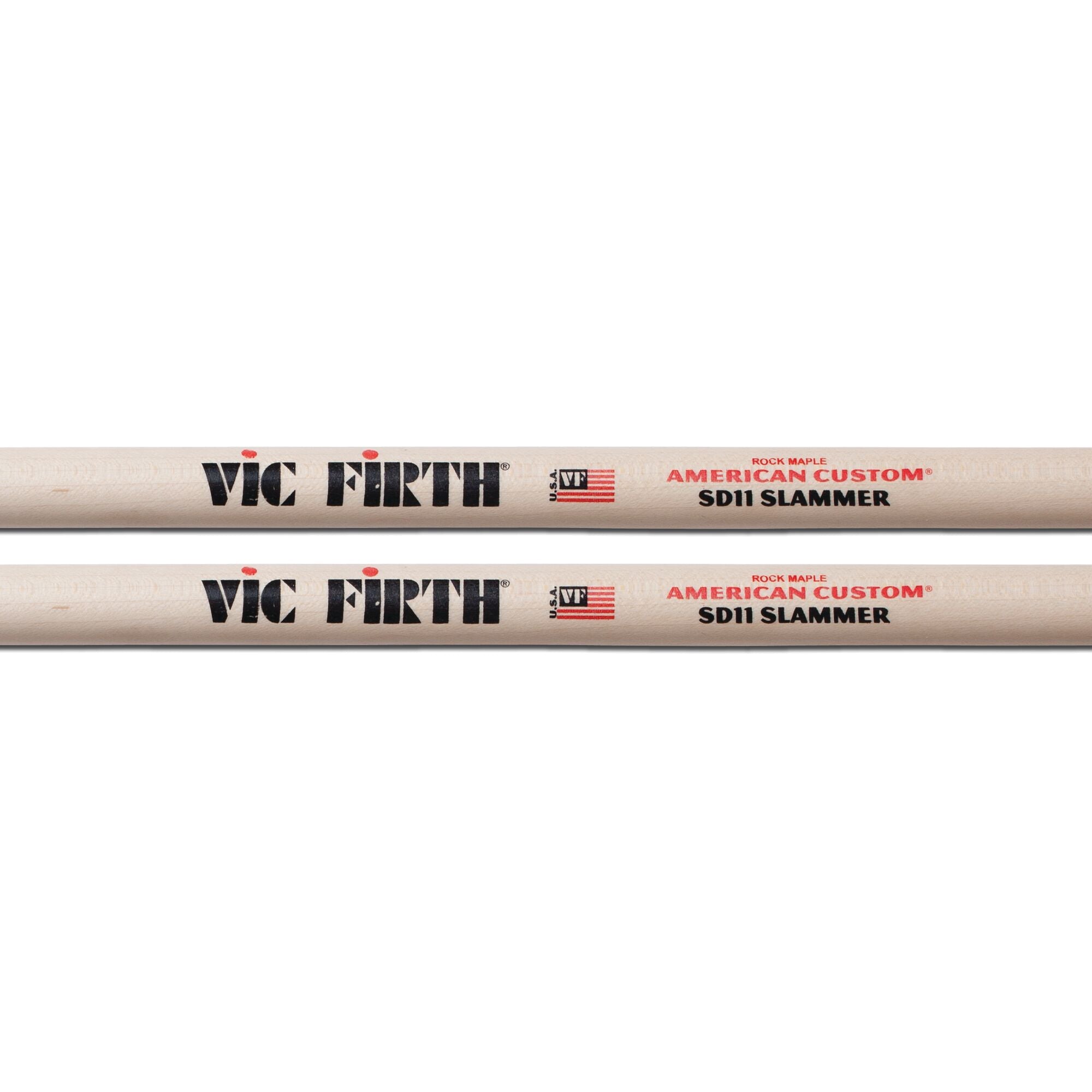 vic-firth-american-custom-sd11-slammer-baguettes-batterie-hickory image 2