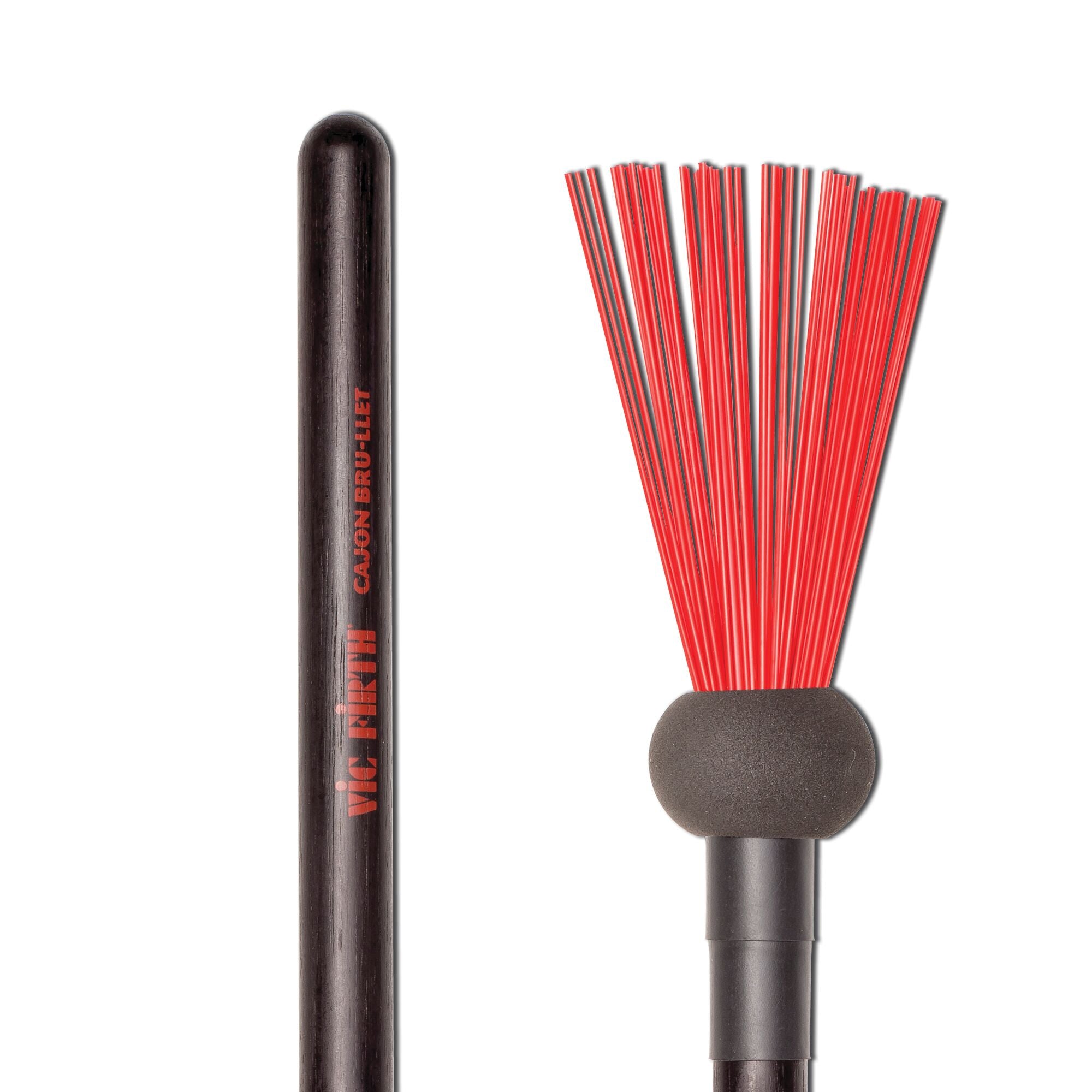 vic-firth-brushes-cajon-bru-llet-balais-paire-mousse image 4