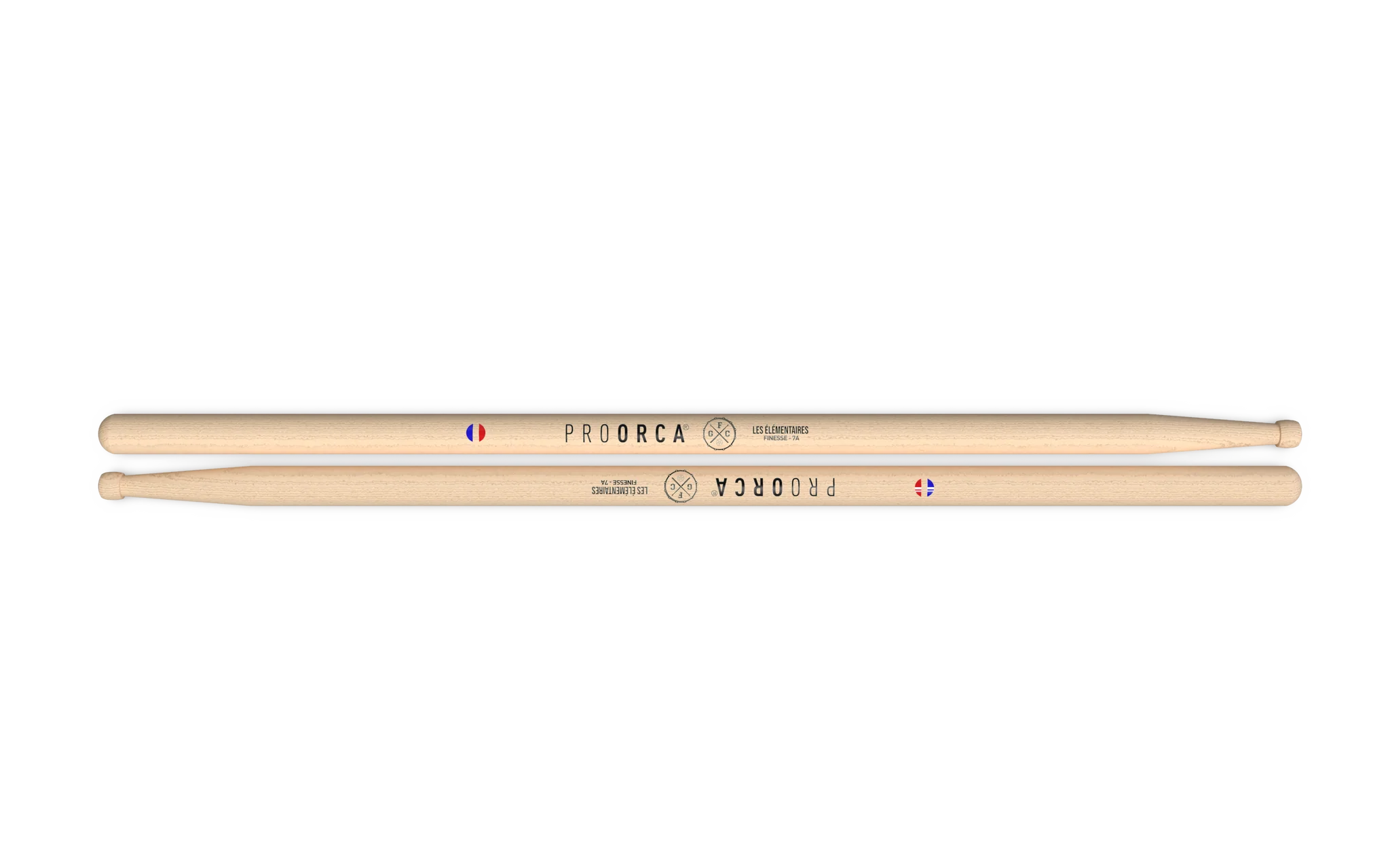 pro-orca-signature-7a-baguettes-batterie-hickory-french-grip image 5