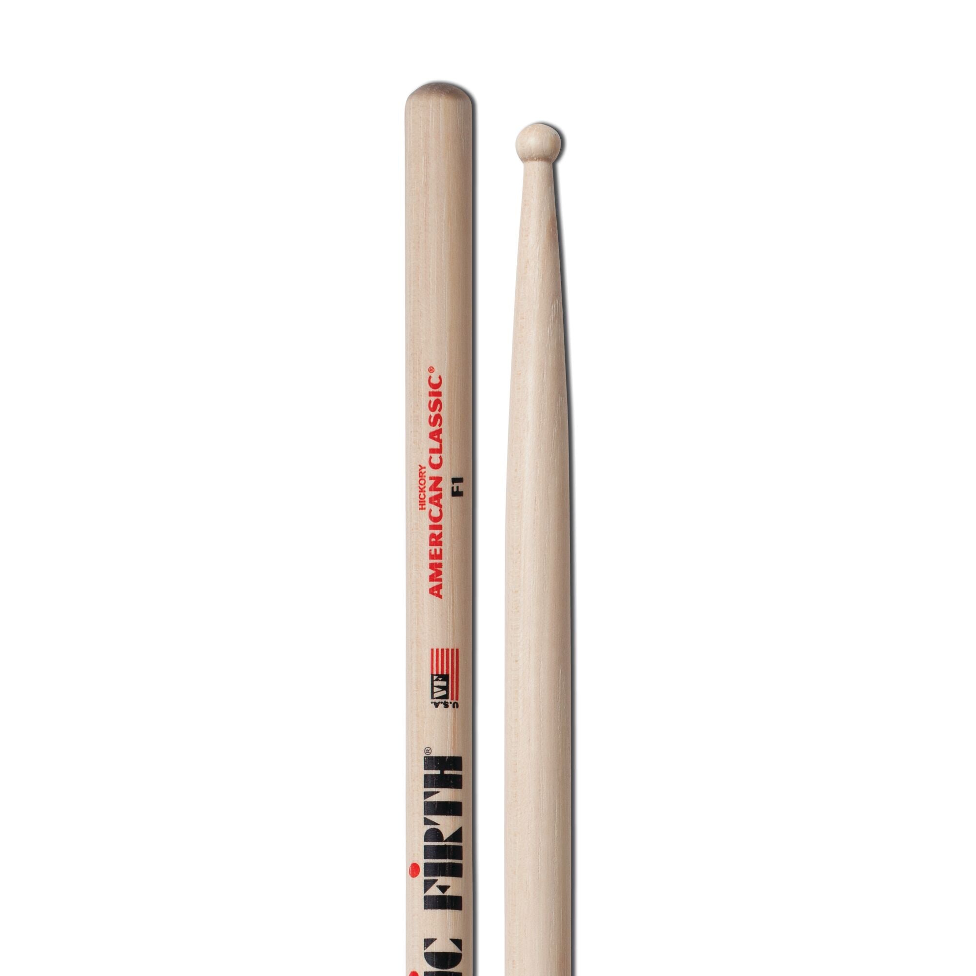 vic-firth-american-classic-f1-baguettes-de-batterie-olive-ronde image 4